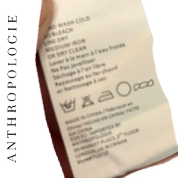 Tiny by Anthropologie Pink Tie Neck Long Sleeve Peasant Blouse Size Medium EUC - Picture 15 of 15